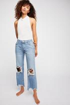Maggie Mid-rise Straight Leg Jeans By We The Free At Free People Denim